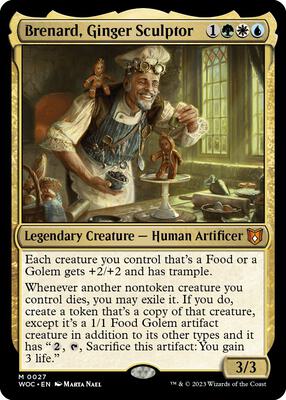 Brenard, Ginger Sculptor card from Commander: Wilds of Eldraine
