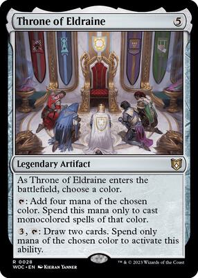 Throne of Eldraine card from Commander: Wilds of Eldraine