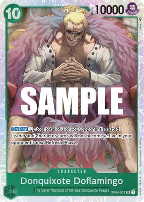 Donquixote Doflamingo (031) card from Kingdoms of Intrigue