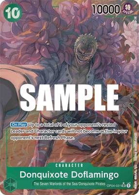 Donquixote Doflamingo (031) (Alternate Art) card from Kingdoms of Intrigue