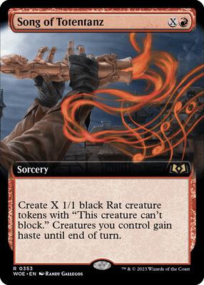 Song of Totentanz (Extended Art) card from Wilds of Eldraine