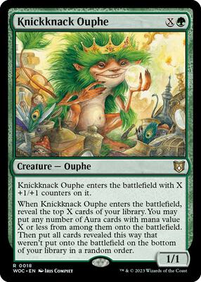 Knickknack Ouphe card from Commander: Wilds of Eldraine