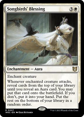 Songbirds' Blessing card from Commander: Wilds of Eldraine