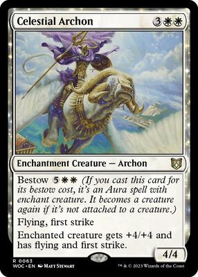 Celestial Archon card from Commander: Wilds of Eldraine