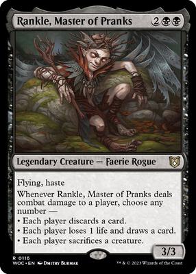 Rankle, Master of Pranks card from Commander: Wilds of Eldraine