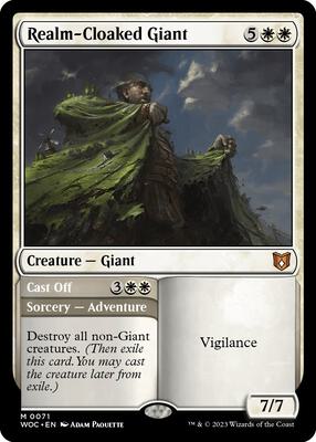 Realm-Cloaked Giant card from Commander: Wilds of Eldraine