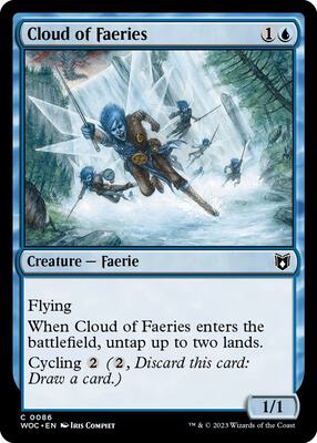 Cloud of Faeries card from Commander: Wilds of Eldraine