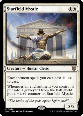 Starfield Mystic card from Commander: Wilds of Eldraine
