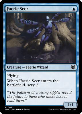 Faerie Seer card from Commander: Wilds of Eldraine
