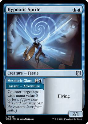 Hypnotic Sprite card from Commander: Wilds of Eldraine