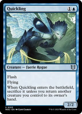 Quickling card from Commander: Wilds of Eldraine