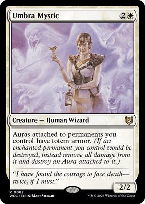 Umbra Mystic card from Commander: Wilds of Eldraine