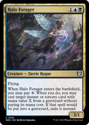 Halo Forager card from Commander: Wilds of Eldraine
