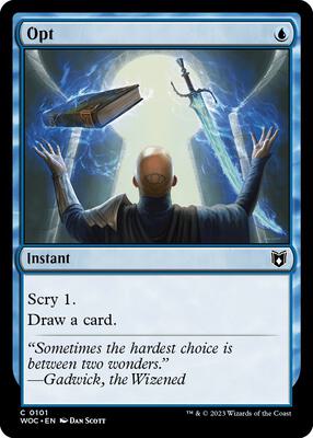 Opt card from Commander: Wilds of Eldraine
