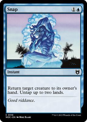 Snap card from Commander: Wilds of Eldraine