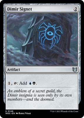 Dimir Signet card from Commander: Wilds of Eldraine