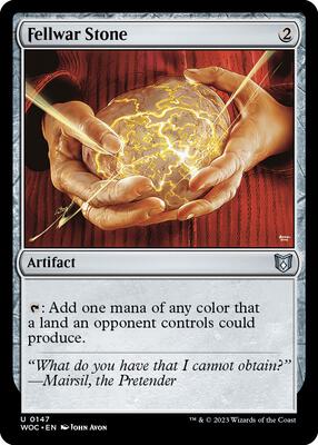 Fellwar Stone card from Commander: Wilds of Eldraine