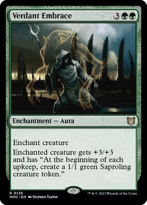 Verdant Embrace card from Commander: Wilds of Eldraine