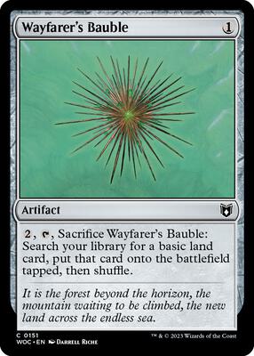 Wayfarer's Bauble card from Commander: Wilds of Eldraine