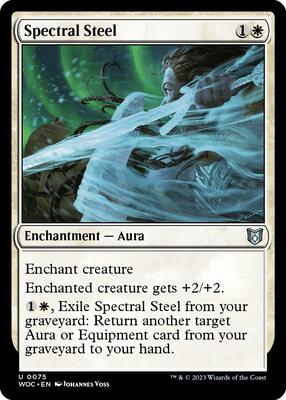 Spectral Steel card from Commander: Wilds of Eldraine