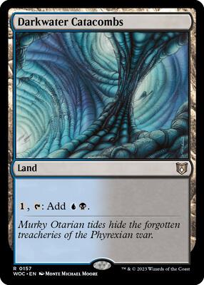 Darkwater Catacombs card from Commander: Wilds of Eldraine