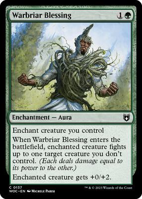 Warbriar Blessing card from Commander: Wilds of Eldraine