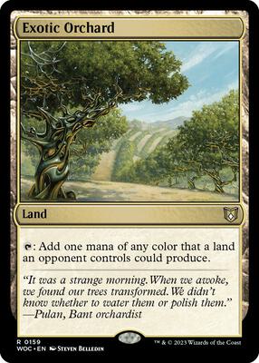 Exotic Orchard card from Commander: Wilds of Eldraine