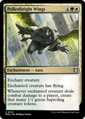 Pollenbright Wings card from Commander: Wilds of Eldraine