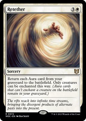Retether card from Commander: Wilds of Eldraine