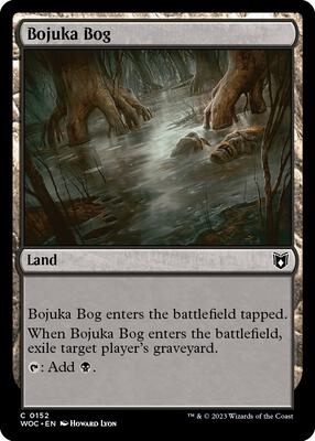 Bojuka Bog card from Commander: Wilds of Eldraine
