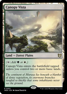Canopy Vista card from Commander: Wilds of Eldraine