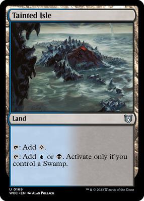 Tainted Isle card from Commander: Wilds of Eldraine