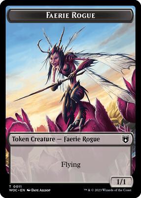 Faerie Rogue (0011) // Pirate Double-Sided Token card from Commander: Wilds of Eldraine