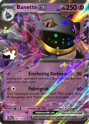 Banette ex - 088/198 card from Prize Pack Series Cards