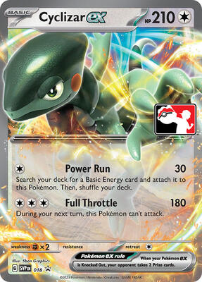 Cyclizar ex - 018 card from Prize Pack Series Cards