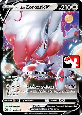 Hisuian Zoroark V - 146/196 card from Prize Pack Series Cards