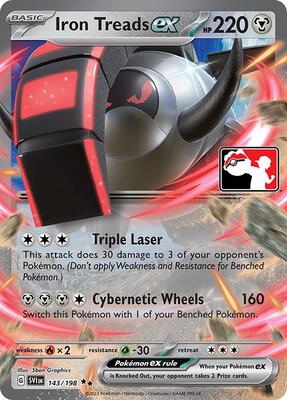 Iron Treads ex - 143/198 card from Prize Pack Series Cards