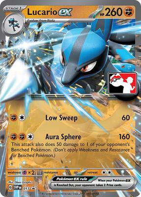 Lucario ex - 017 card from Prize Pack Series Cards