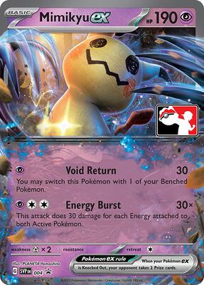 Mimikyu ex - 004 card from Prize Pack Series Cards