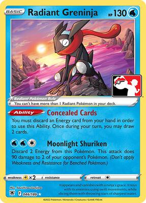 Radiant Greninja - 046/189 card from Prize Pack Series Cards