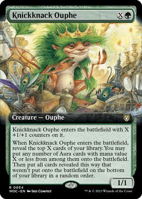 Knickknack Ouphe (Extended Art) card from Commander: Wilds of Eldraine