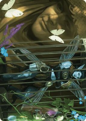 Cooped Up Art Card card from Art Series: Wilds of Eldraine