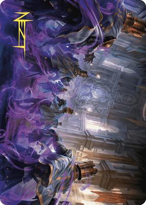 Eerie Interference Art Card (Gold-Stamped Signature) card from Art Series: Wilds of Eldraine