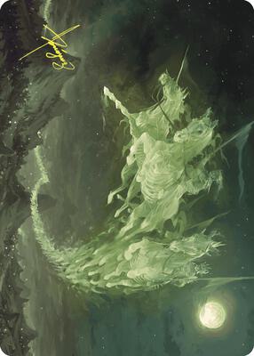 Moonshaker Cavalry Art Card (Gold-Stamped Signature) card from Art Series: Wilds of Eldraine