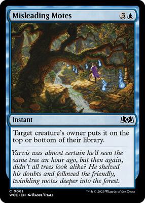Misleading Motes card from Wilds of Eldraine