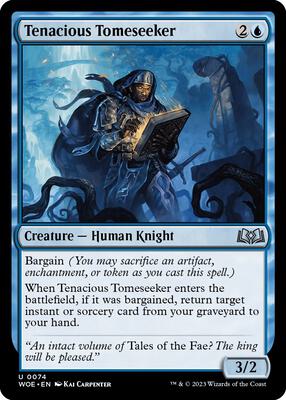 Tenacious Tomeseeker card from Wilds of Eldraine