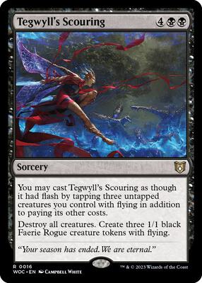 Tegwyll's Scouring card from Commander: Wilds of Eldraine