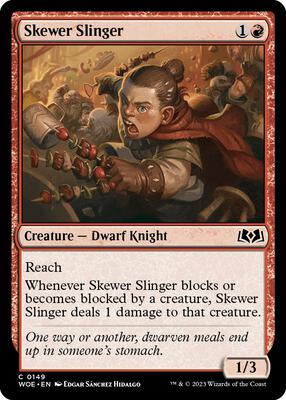 Skewer Slinger card from Wilds of Eldraine