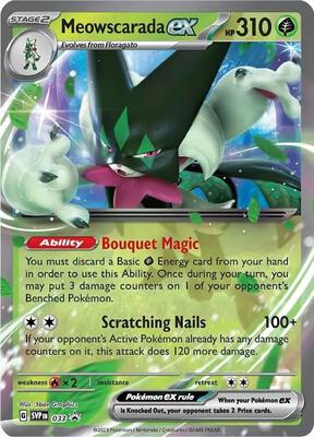 Meowscarada ex - 033 card from SV: Scarlet & Violet Promo Cards