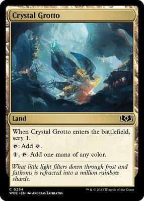 Crystal Grotto card from Wilds of Eldraine